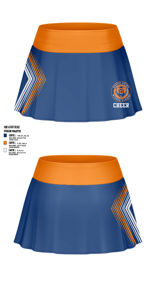 Skort, North Point Middle School Cheer, Cheer, Teamtime, Team time, sublimation, custom sports apparel, team uniforms, spirit wear, spiritwear, sports uniforms, custom shirts, team store, custom team store, fundraiser sports, apparel fundraiser