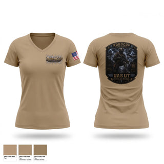 Womens Short Sleeve Vneck Shirt, Robocop UAS UT, Baseball, Teamtime, Team time, sublimation, custom sports apparel, team uniforms, spirit wear, spiritwear, sports uniforms, custom shirts, team store, custom team store, fundraiser sports, apparel fundraiser