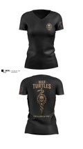 War turtles 59619106 Women's Short Sleeve V-neck Shirt - 3