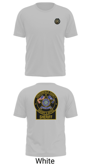 Short Sleeve Performance Shirt, Chesterfield County Sheriff’s Office, Police, Teamtime, Team time, sublimation, custom sports apparel, team uniforms, spirit wear, spiritwear, sports uniforms, custom shirts, team store, custom team store, fundraiser sports, apparel fundraiser