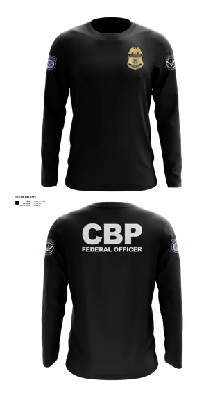 Long Sleeve Performance Shirt, US Customs and Border Protection, Police, Teamtime, Team time, sublimation, custom sports apparel, team uniforms, spirit wear, spiritwear, sports uniforms, custom shirts, team store, custom team store, fundraiser sports, apparel fundraiser