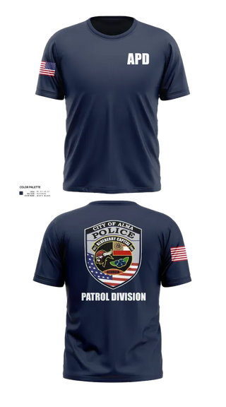 Short Sleeve Performance Shirt, Alma Police Department, Police, Teamtime, Team time, sublimation, custom sports apparel, team uniforms, spirit wear, spiritwear, sports uniforms, custom shirts, team store, custom team store, fundraiser sports, apparel fundraiser