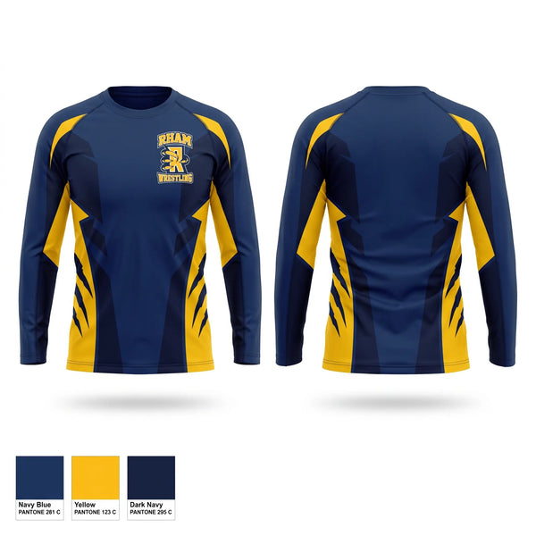 Long Sleeve Performance Shirt, RHAM RAPTORS, Wrestling, Teamtime, Team time, sublimation, custom sports apparel, team uniforms, spirit wear, spiritwear, sports uniforms, custom shirts, team store, custom team store, fundraiser sports, apparel fundraiser