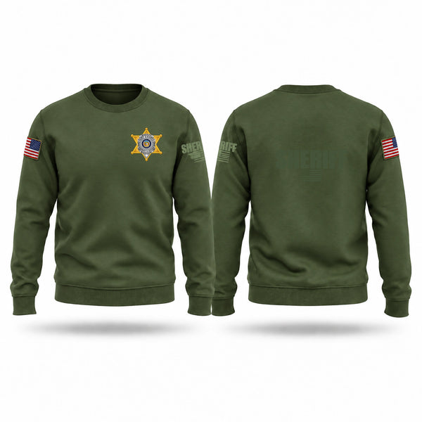 Crew Neck Sweatshirt, Clay County Sheriff, Police, Teamtime, Team time, sublimation, custom sports apparel, team uniforms, spirit wear, spiritwear, sports uniforms, custom shirts, team store, custom team store, fundraiser sports, apparel fundraiser