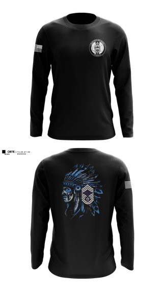 Long Sleeve Performance Shirt, Fairchild AFB Chiefs, Air Force, Teamtime, Team time, sublimation, custom sports apparel, team uniforms, spirit wear, spiritwear, sports uniforms, custom shirts, team store, custom team store, fundraiser sports, apparel fundraiser