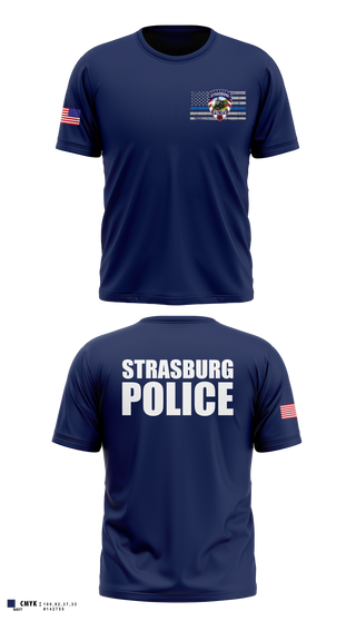 Short Sleeve Performance Shirt, Strasburg Police, Police, Teamtime, Team time, sublimation, custom sports apparel, team uniforms, spirit wear, spiritwear, sports uniforms, custom shirts, team store, custom team store, fundraiser sports, apparel fundraiser