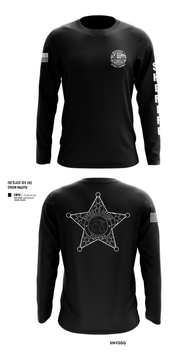 District I Street Crimes 1468514 Long Sleeve Performance Shirt 108
