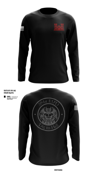Long Sleeve Performance Shirt, 351st EUD, , Teamtime, Team time, sublimation, custom sports apparel, team uniforms, spirit wear, spiritwear, sports uniforms, custom shirts, team store, custom team store, fundraiser sports, apparel fundraiser
