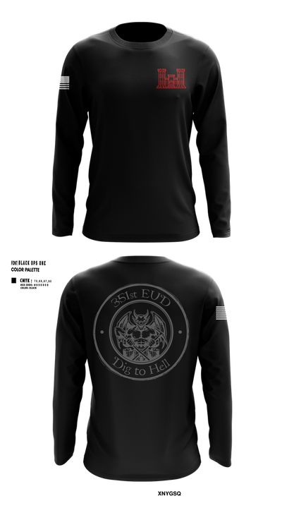351st EUD 76149457 Long Sleeve Performance Shirt 1