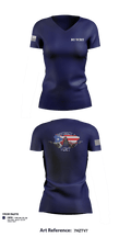 D2 Violent Crime Reduction Team  Women's Short Sleeve V-neck Shirt - 3
