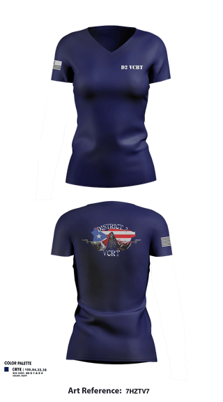 Womens Short Sleeve Vneck Shirt, D2 Violent Crime Reduction Team, Police, Teamtime, Team time, sublimation, custom sports apparel, team uniforms, spirit wear, spiritwear, sports uniforms, custom shirts, team store, custom team store, fundraiser sports, apparel fundraiser