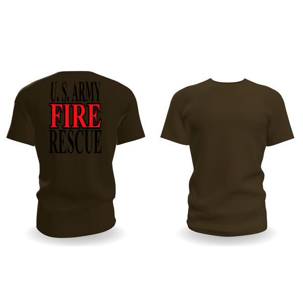 Short Sleeve Performance Shirt, U. S. ARMY FIRE RESCUE, Army, Teamtime, Team time, sublimation, custom sports apparel, team uniforms, spirit wear, spiritwear, sports uniforms, custom shirts, team store, custom team store, fundraiser sports, apparel fundraiser