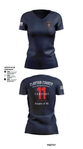 Clayton County Fire Company 11 85782826 Women's Short Sleeve V-neck Shirt - 1