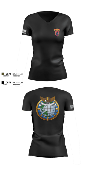 Womens Short Sleeve Vneck Shirt, 5th SFAB, , Teamtime, Team time, sublimation, custom sports apparel, team uniforms, spirit wear, spiritwear, sports uniforms, custom shirts, team store, custom team store, fundraiser sports, apparel fundraiser