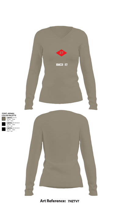 NMCB  27 Women's Long Sleeve V-neck Shirt - 59