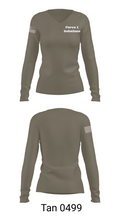 Force 1 Solutions 52858131 Women's Long Sleeve V-neck Shirt - 11