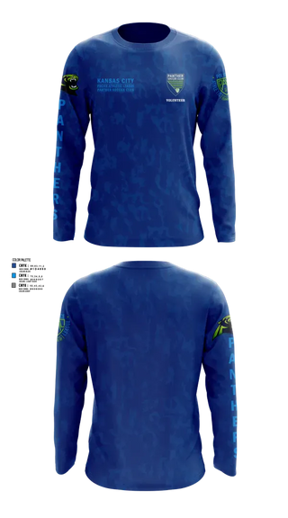 Long Sleeve Performance Shirt, Kansas City Missouri Police Athletic League Panthers (Soccer), Spirit Store, Teamtime, Team time, sublimation, custom sports apparel, team uniforms, spirit wear, spiritwear, sports uniforms, custom shirts, team store, custom team store, fundraiser sports, apparel fundraiser