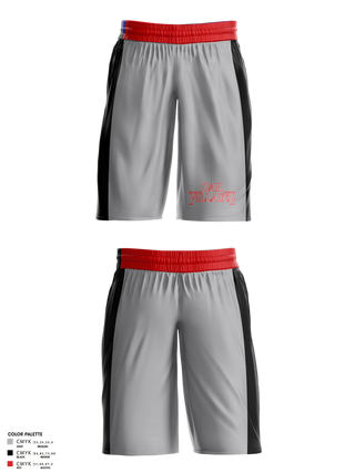 Mens Basketball Shorts, OAK Villains, Men's Basketball, Teamtime, Team time, sublimation, custom sports apparel, team uniforms, spirit wear, spiritwear, sports uniforms, custom shirts, team store, custom team store, fundraiser sports, apparel fundraiser