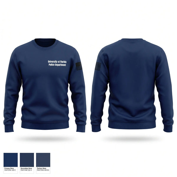 Crew Neck Sweatshirt, University of Florida Police Department, Police, Teamtime, Team time, sublimation, custom sports apparel, team uniforms, spirit wear, spiritwear, sports uniforms, custom shirts, team store, custom team store, fundraiser sports, apparel fundraiser