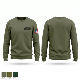 Crew Neck Sweatshirt, Klamath Tribal Police Department, Police, Teamtime, Team time, sublimation, custom sports apparel, team uniforms, spirit wear, spiritwear, sports uniforms, custom shirts, team store, custom team store, fundraiser sports, apparel fundraiser