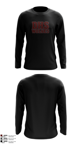 Long Sleeve Performance Shirt, DHS Wolves, Men's Soccer, Teamtime, Team time, sublimation, custom sports apparel, team uniforms, spirit wear, spiritwear, sports uniforms, custom shirts, team store, custom team store, fundraiser sports, apparel fundraiser
