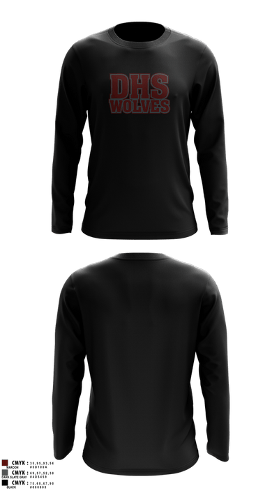 DHS Wolves 33209504 Long Sleeve Performance Shirt 2