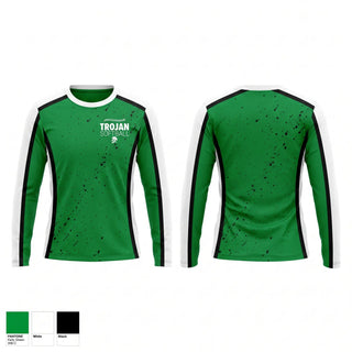 Long Sleeve Performance Shirt, New Castle Trojans, Softball, Teamtime, Team time, sublimation, custom sports apparel, team uniforms, spirit wear, spiritwear, sports uniforms, custom shirts, team store, custom team store, fundraiser sports, apparel fundraiser