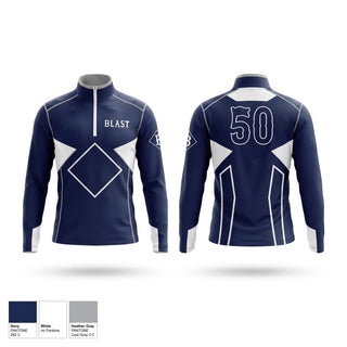 Quarter Zip Jacket, Blast Baseball, Baseball, Teamtime, Team time, sublimation, custom sports apparel, team uniforms, spirit wear, spiritwear, sports uniforms, custom shirts, team store, custom team store, fundraiser sports, apparel fundraiser