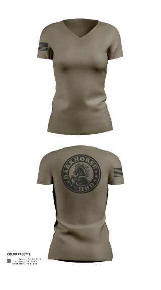Womens Short Sleeve Vneck Shirt, HHD, 627TH Hospital Center, , Teamtime, Team time, sublimation, custom sports apparel, team uniforms, spirit wear, spiritwear, sports uniforms, custom shirts, team store, custom team store, fundraiser sports, apparel fundraiser
