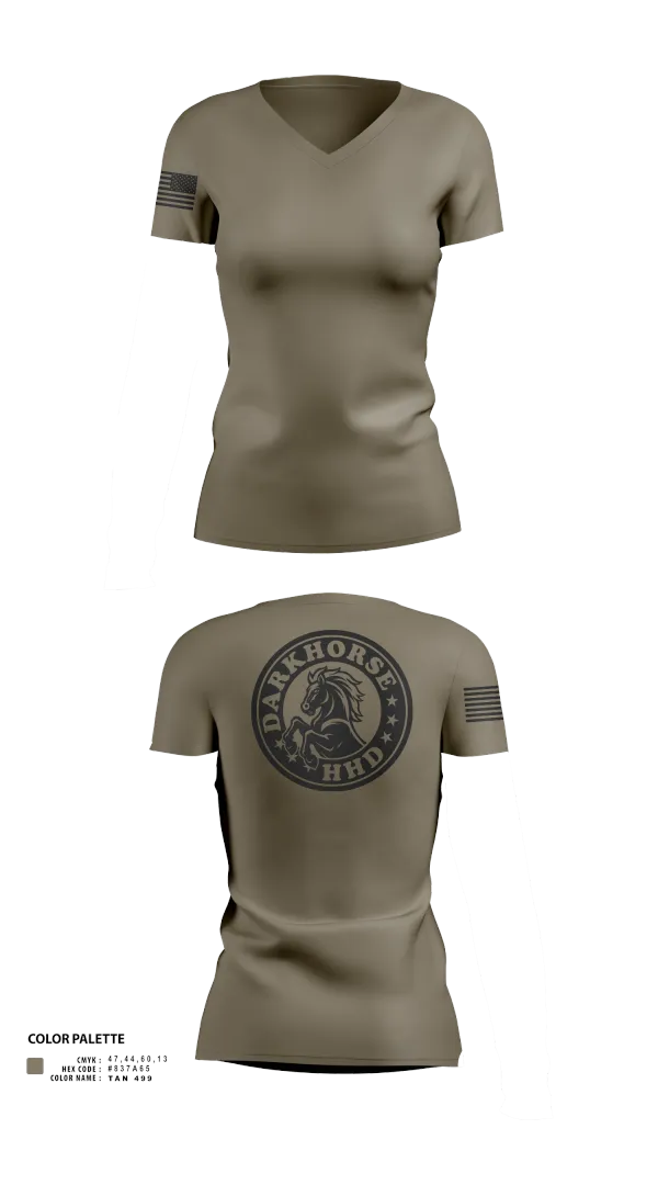 Womens Short Sleeve Vneck Shirt, HHD, 627TH Hospital Center, , Teamtime, Team time, sublimation, custom sports apparel, team uniforms, spirit wear, spiritwear, sports uniforms, custom shirts, team store, custom team store, fundraiser sports, apparel fundraiser