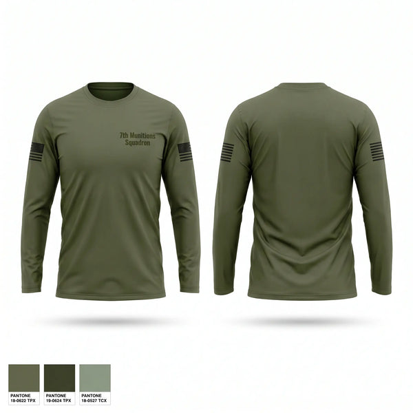 Long Sleeve Performance Shirt, 7th Munitions Squadron, Air Force, Teamtime, Team time, sublimation, custom sports apparel, team uniforms, spirit wear, spiritwear, sports uniforms, custom shirts, team store, custom team store, fundraiser sports, apparel fundraiser