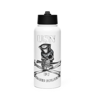 NMCB-25 Stainless Steel Water Bottle with a Straw Lid