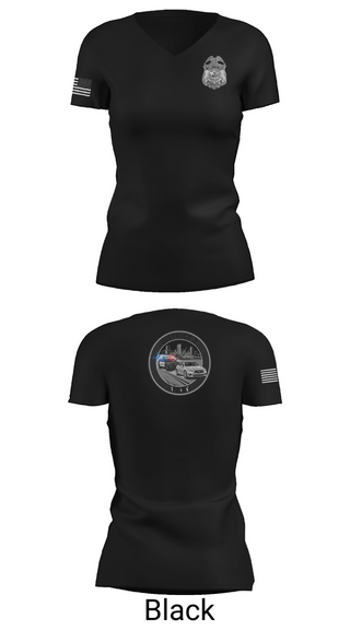 Womens Short Sleeve Vneck Shirt, D3 Violent Crimes Reduction Team, Police, Teamtime, Team time, sublimation, custom sports apparel, team uniforms, spirit wear, spiritwear, sports uniforms, custom shirts, team store, custom team store, fundraiser sports, apparel fundraiser