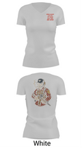 CAT 611 59474456 Women's Short Sleeve V-neck Shirt - 12