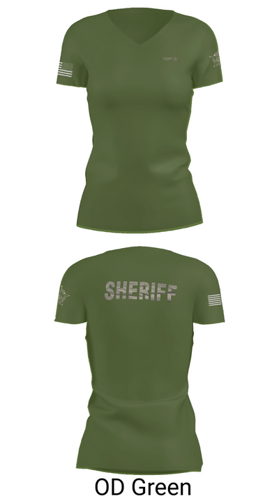 Barren County TAC Team 38222509 Women's Short Sleeve V-neck Shirt - 46
