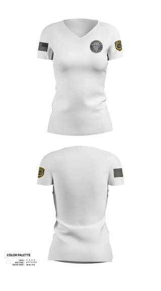 Womens Short Sleeve Vneck Shirt, Robstown Police Department, Police, Teamtime, Team time, sublimation, custom sports apparel, team uniforms, spirit wear, spiritwear, sports uniforms, custom shirts, team store, custom team store, fundraiser sports, apparel fundraiser