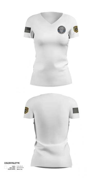 Robstown Police Department Narcotics Division Women's Short Sleeve V-neck Shirt - 62
