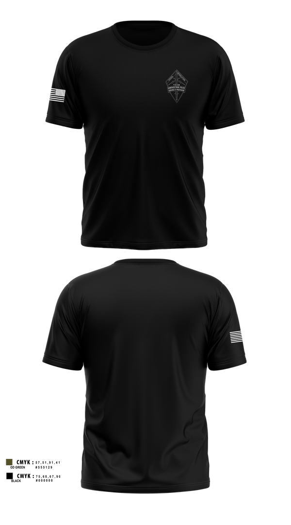 Hanover Park Police CRT 33219551 Old School Cotton Feel Shirt - 100