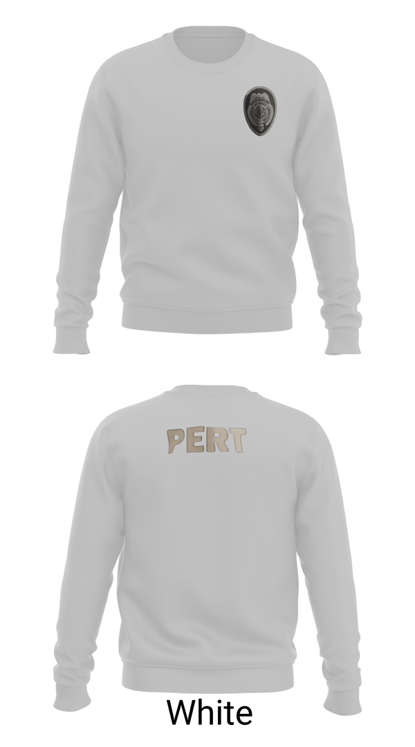 Crew Neck Sweatshirt, PERT, Police, Teamtime, Team time, sublimation, custom sports apparel, team uniforms, spirit wear, spiritwear, sports uniforms, custom shirts, team store, custom team store, fundraiser sports, apparel fundraiser