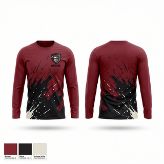 Long Sleeve Performance Shirt, Lansingburgh Knights, Wrestling, Teamtime, Team time, sublimation, custom sports apparel, team uniforms, spirit wear, spiritwear, sports uniforms, custom shirts, team store, custom team store, fundraiser sports, apparel fundraiser