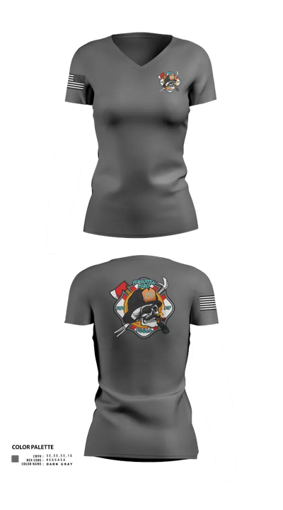 Forgotten Coast F.O.O.L.S. 45803403 Women's Short Sleeve V-neck Shirt - 22