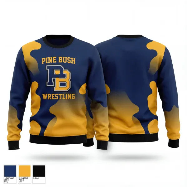 Crew Neck Sweatshirt, Pine Bush, Wrestling, Teamtime, Team time, sublimation, custom sports apparel, team uniforms, spirit wear, spiritwear, sports uniforms, custom shirts, team store, custom team store, fundraiser sports, apparel fundraiser
