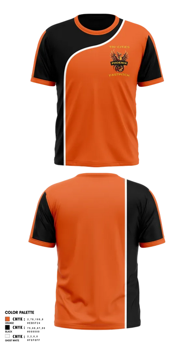 Tri-Cities Phoenix 22719396 Short Sleeve Performance Shirt - 4