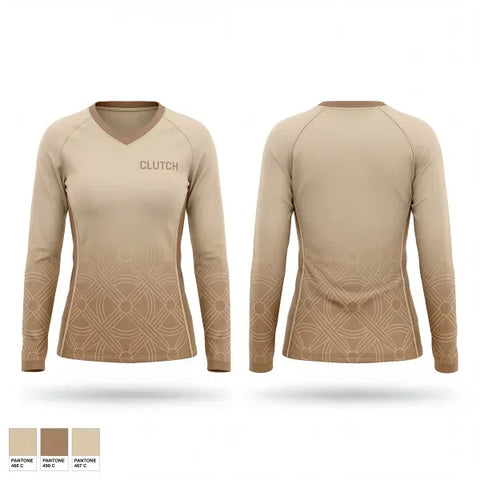 Womens Long Sleeve Vneck Shirt, CLUTCH, E-Sports, Teamtime, Team time, sublimation, custom sports apparel, team uniforms, spirit wear, spiritwear, sports uniforms, custom shirts, team store, custom team store, fundraiser sports, apparel fundraiser