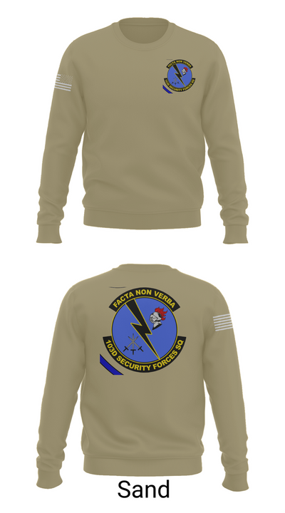103d SECURITY FORCES SQUADRON 19845829 Crew Neck Sweatshirt - 85