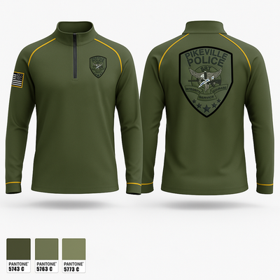Pikeville Police SRT 98289617 Quarter Zip Jacket - 1