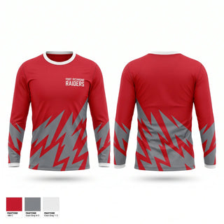 Long Sleeve Performance Shirt, Port Richmond Raiders, Men's Soccer, Teamtime, Team time, sublimation, custom sports apparel, team uniforms, spirit wear, spiritwear, sports uniforms, custom shirts, team store, custom team store, fundraiser sports, apparel fundraiser