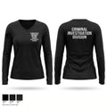 Tennessee Highway Patrol Criminal Investigation Division Women's Long Sleeve V-neck Shirt - 1