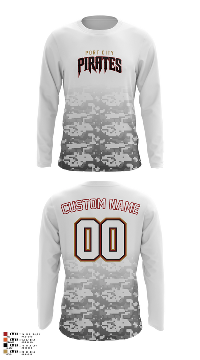 Port City Pirates Long Sleeve Performance Shirt - 5