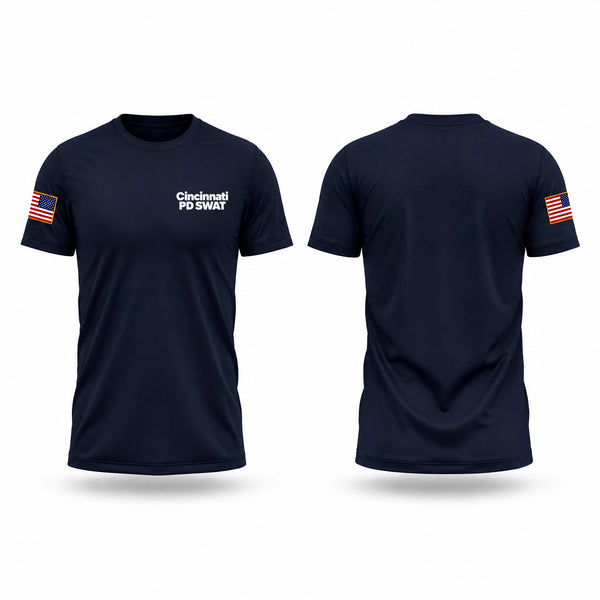 Old School Cotton Feel Shirt, Cincinnati PD SWAT, Police, Teamtime, Team time, sublimation, custom sports apparel, team uniforms, spirit wear, spiritwear, sports uniforms, custom shirts, team store, custom team store, fundraiser sports, apparel fundraiser
